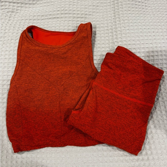 JoyLab Tops - JoyLab Women's Orange Matching Set